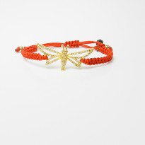 Dragonfly macrame red